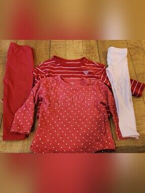 ❤️ 3/$15! Heart Love Bundle (2 Shirts, 2 Pants)